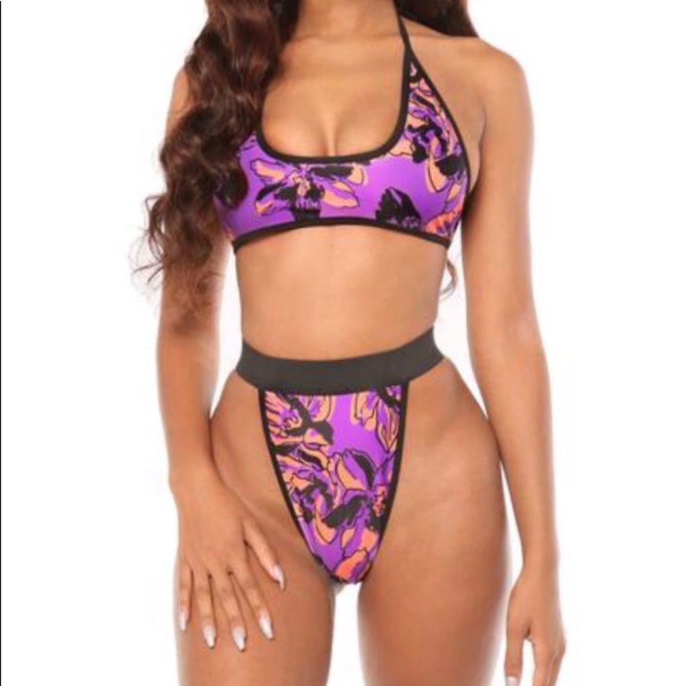 Bikini - purple and orange